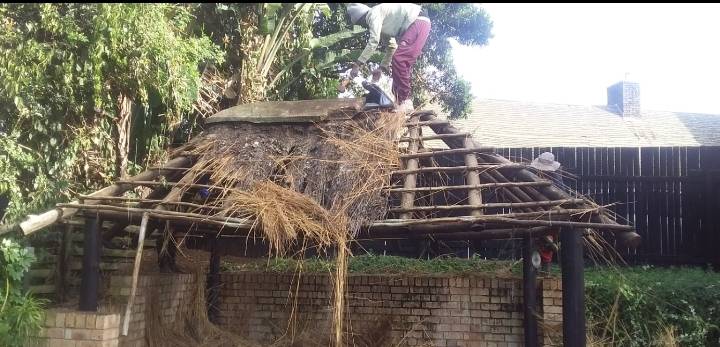 Roof work in progress