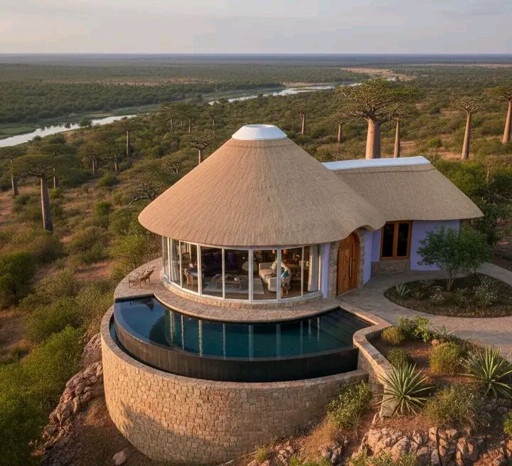 Thatch roof installation